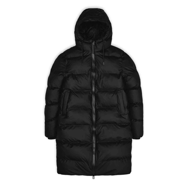 Rains 15070 long puffer jacket black 15070 large