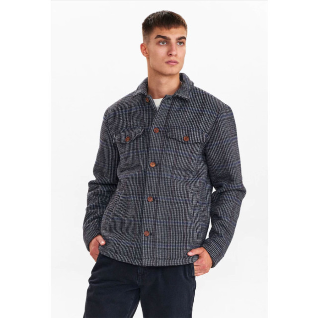 Anerkjendt Akbastian check jacket dark grey mel 900823 900823 large