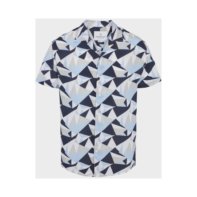 Kronstadt Cuba geometry s/s shirt blue ks3618 KS3618 large