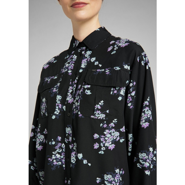 Lee L49uxm01 floral blouse black L49UXM01 large