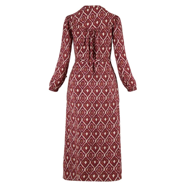 Zusss Maxi jurk met ikat print zand/roodbruin 870847341556 large