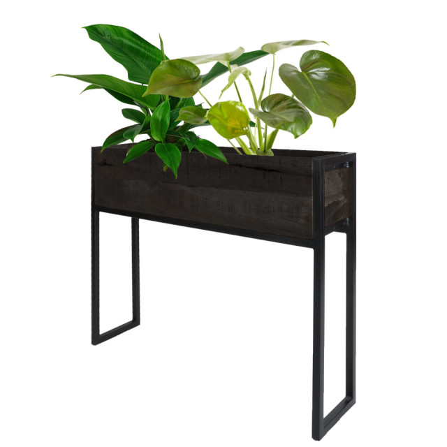 Home67 Plantenbak faab mangohout 84 cm 2648493 large