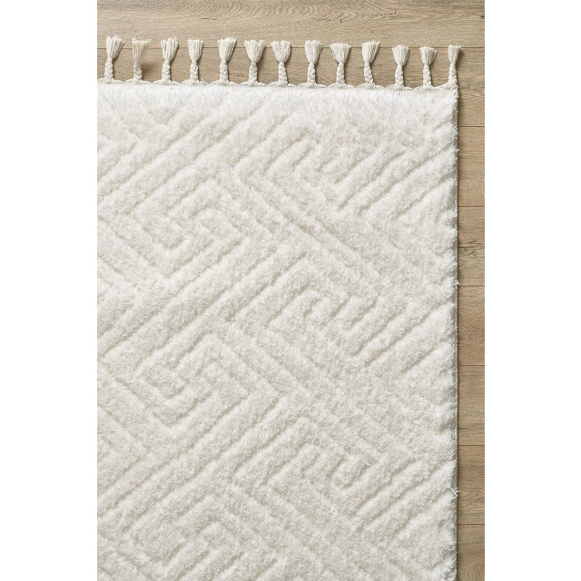 Woodman Carpet Moeflon - , hoogpolig vloerkleed met franjes 2819039 large