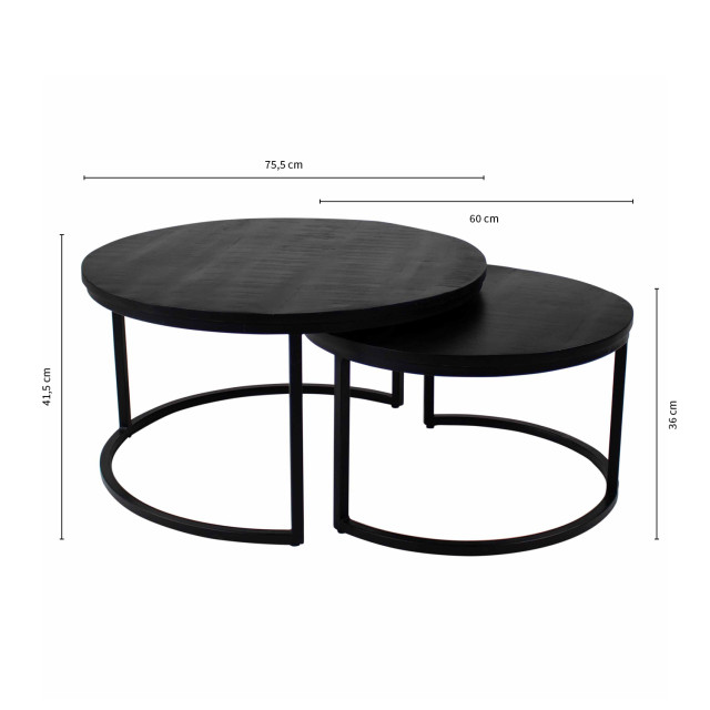 Kick Collection Kick salontafel felix set van 2 - 2097204 large