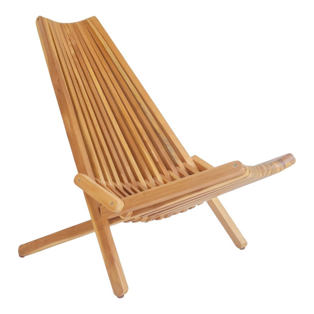 House Nordic Calero teak folding chair in teak wood 2814242 large
