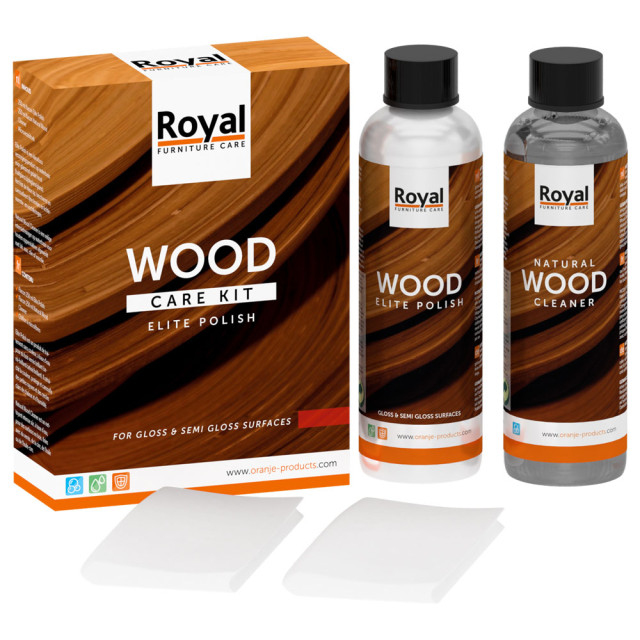 Oranje Furniture Care Wood care kit elite polish starter kit 2x75 ml 2648796 large