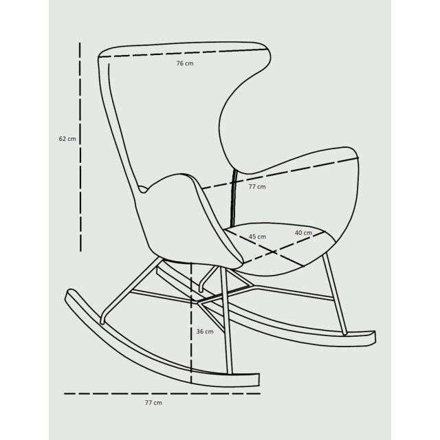 Njordec Gaia rocking chair 2813942 large