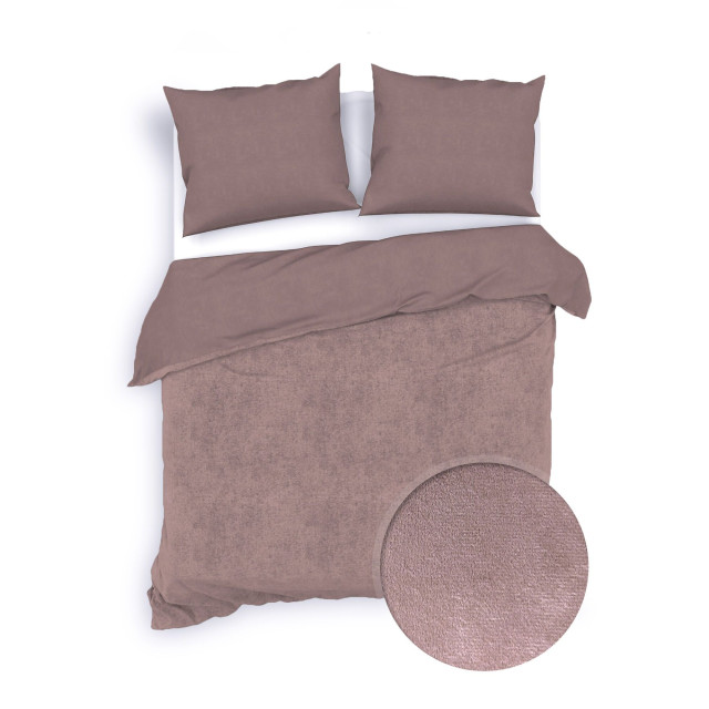 Zo!Home Dekbedovertrek velluto blush rose 240 x 200 220 cm + 2 slopen 60 x 70 cm 2793577 large