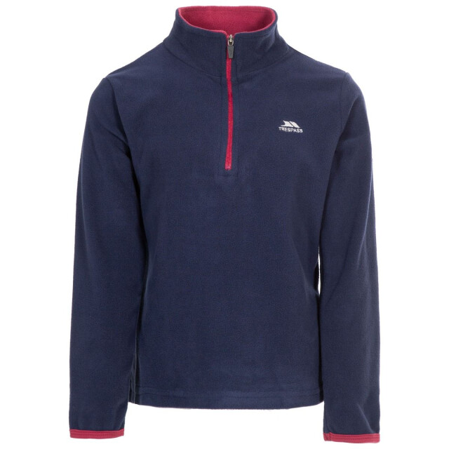 Trespass Kinderen/meisjes sybil micro fleece UTTP3740_navyraspberry large