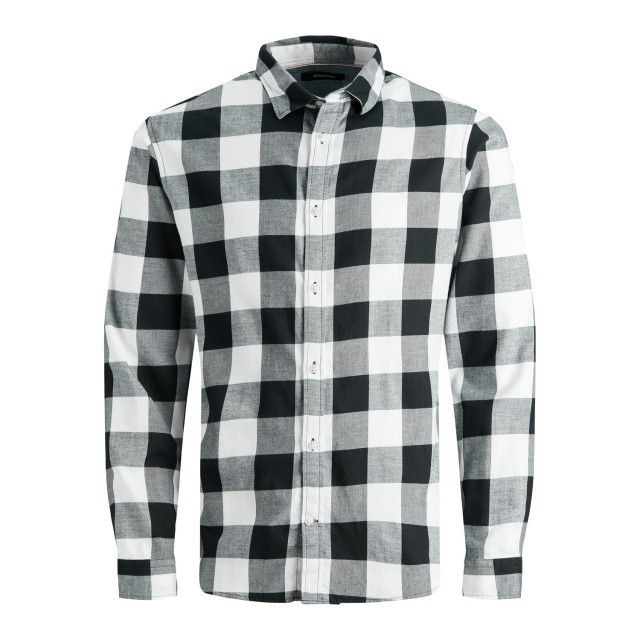 Jack & Jones Jjegingham twill slim shirt l/s 12181602-WHT-M large