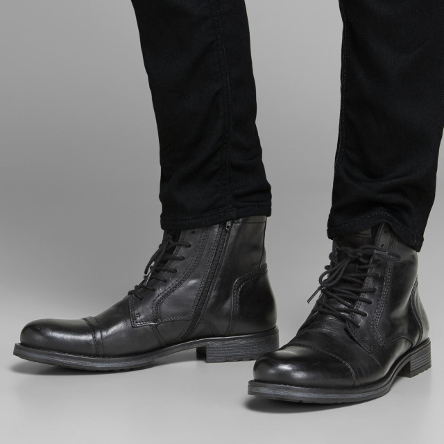 Jack & Jones Russel leather boot 12164232-BLK-43 large