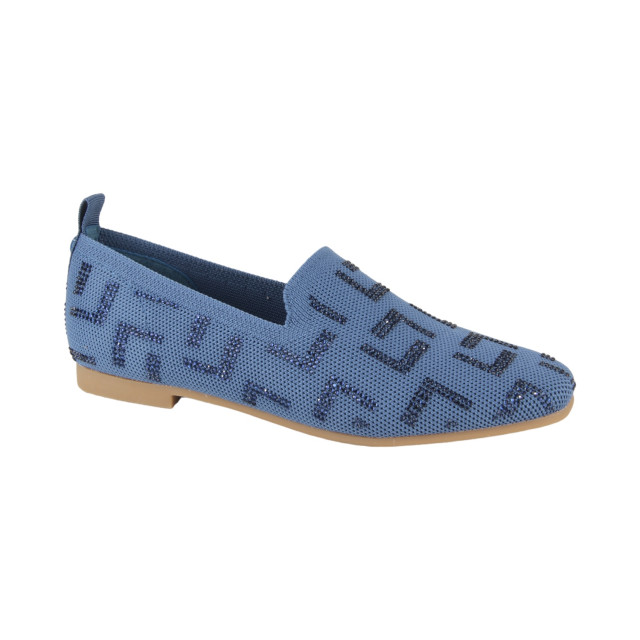 La Strada 2131884-4560 blue dames instappers gekleed La Strada 2131884-4560 BLUE large