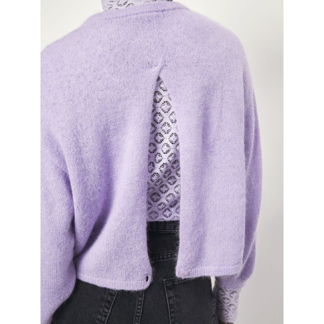 Dante 6 D6 ullysa open back sweater D6 Ullysa Open Back Sweater/508 Frosted Lavender large