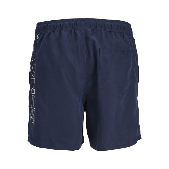 Jack & Jones Heren zwemshorts jpstfiji double logo effen donker 12253118-Navy-Blazer large