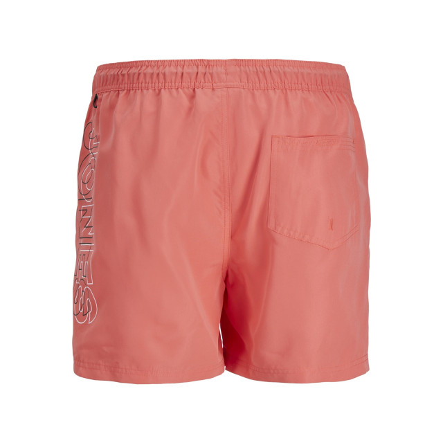 Jack & Jones Heren zwemshorts jpstfiji double logo effen hot coral 12253118-Hot-Coral large