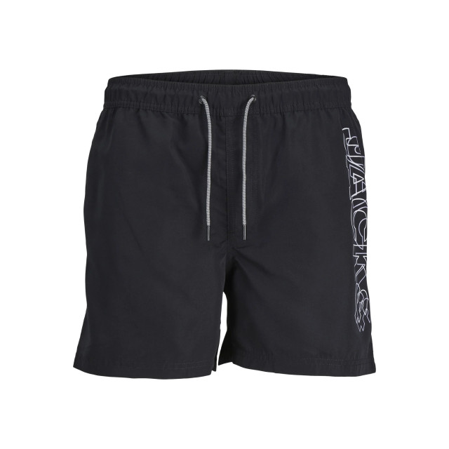 Jack & Jones Heren zwemshorts jpstfiji double logo effen 12253118-Black large