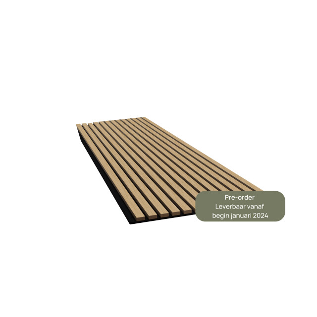 Maison Home Akupanel blank eiken zwart 300 x 52 cm 2822188 large