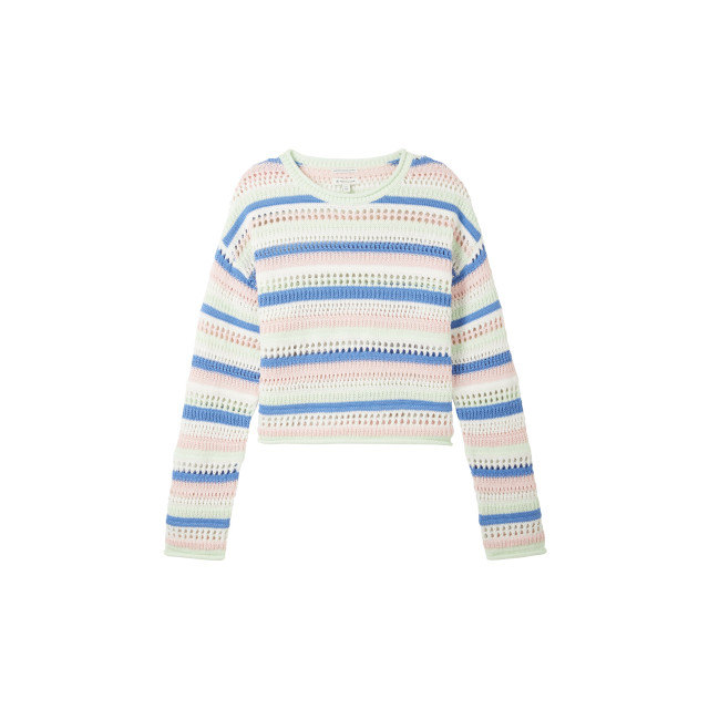 Tom Tailor Cropped striped pullover 1040412 large