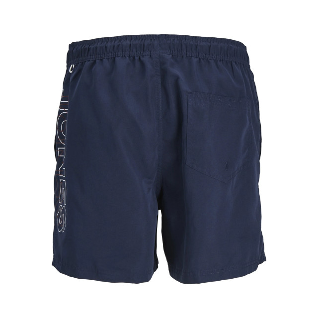 Jack & Jones Heren zwemshorts jpstfiji double logo effen donker 12253118-Navy-Blazer large