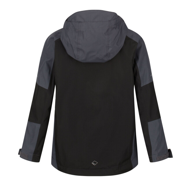 Regatta Calderdale ii waterdichte jas voor kinderen/kinderen UTRG5813_blacksealgrey large