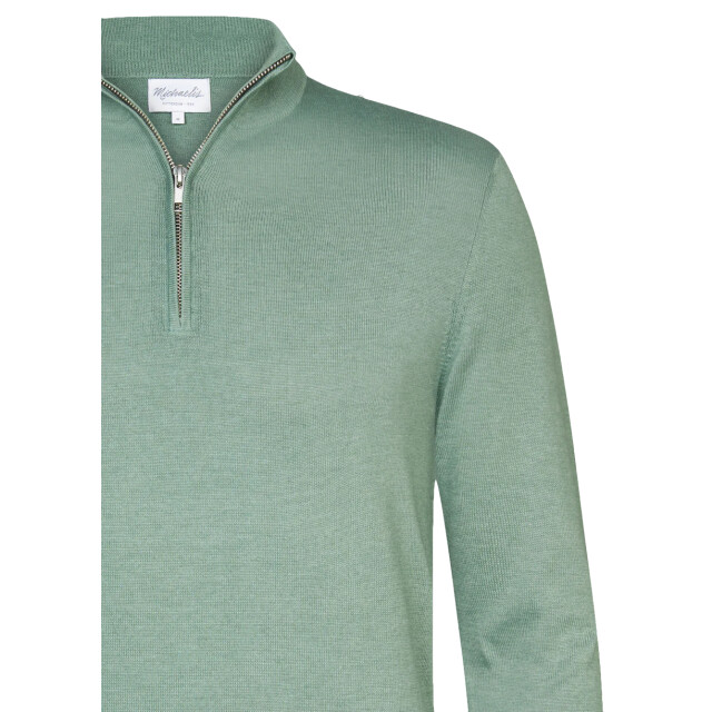 Michaelis Mint pullover met halflange zipper PMVJ10004G large