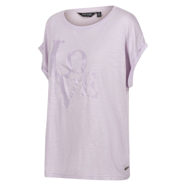 Regatta Dames roselynn love t-shirt UTRG9564_pastellilac large