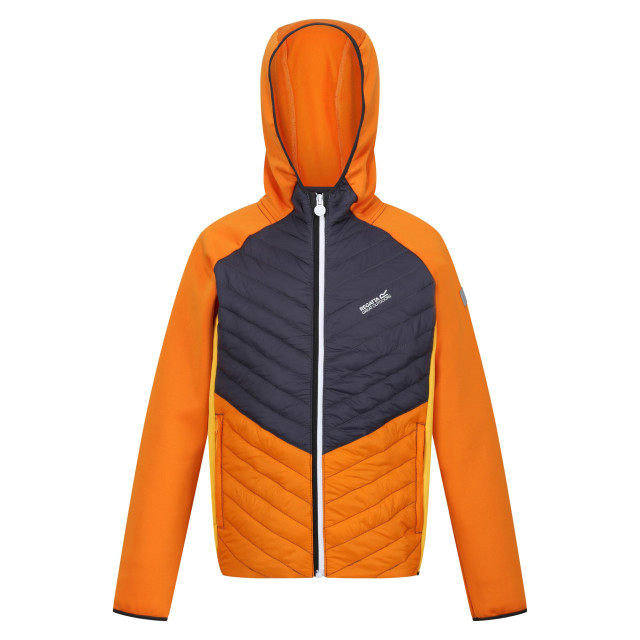 Regatta Kinder/kids kielder hybrid vii gewatteerd jack UTRG9600_orangepeppersealgrey large