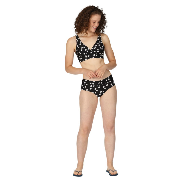 Regatta Dames paloma polka dot bikinibroekje UTRG9572_blackwhite large