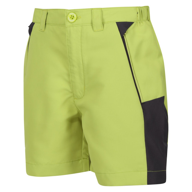 Regatta Kinderen/kinderen sorcer mountain iii korte broek UTRG9499_greenalgaesealgrey large