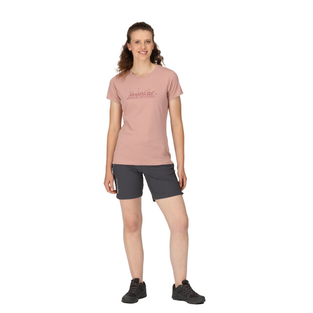 Regatta Dames fingal vii logo t-shirt UTRG9474_duskyrose large