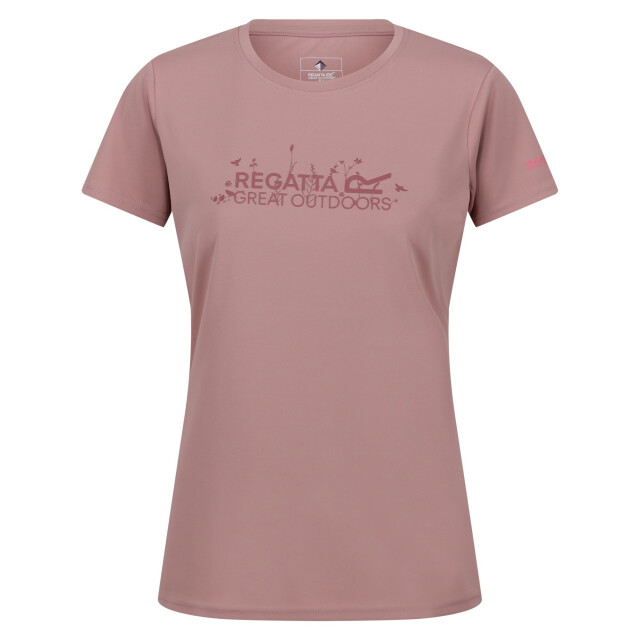 Regatta Dames fingal vii logo t-shirt UTRG9474_duskyrose large