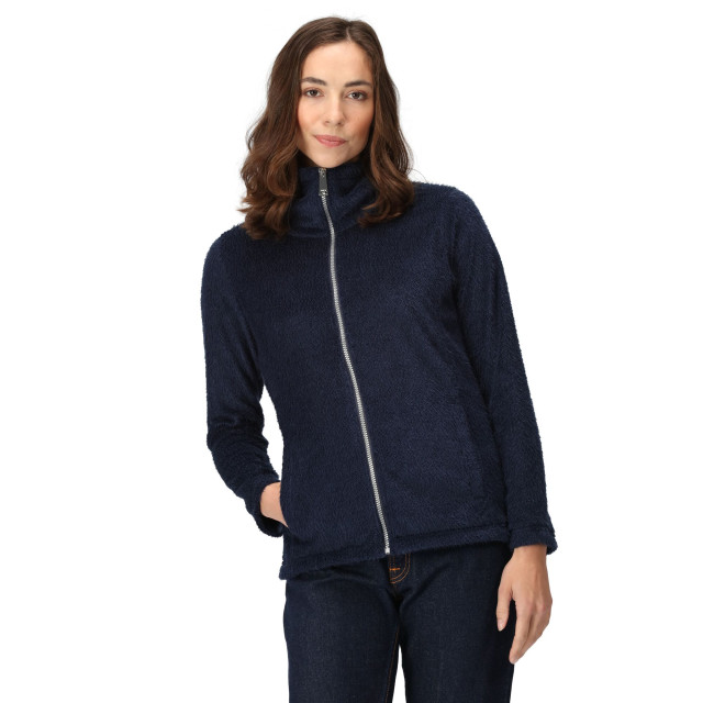 Regatta Dames heloise eyelash fleece full zip fleece jas UTRG9271_navy large