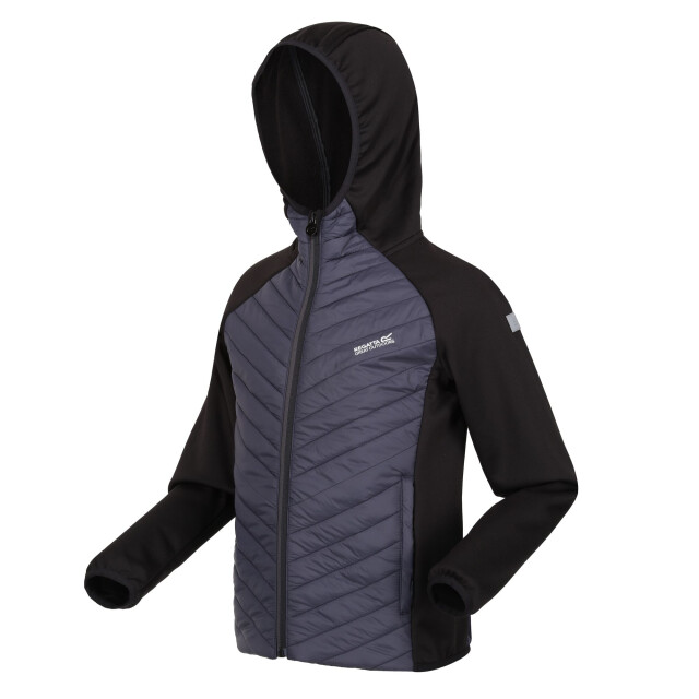 Regatta Kinder/kids kielder hybrid vii gewatteerd jack UTRG9365_blacksealgrey large