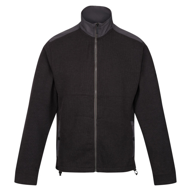 Regatta Heren leveson marl full zip fleecejack UTRG9150_darkgrey large