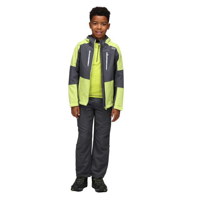 Regatta Kinder/kinder highton iv waterdichte jas UTRG9162_sealgreygreenalgae large