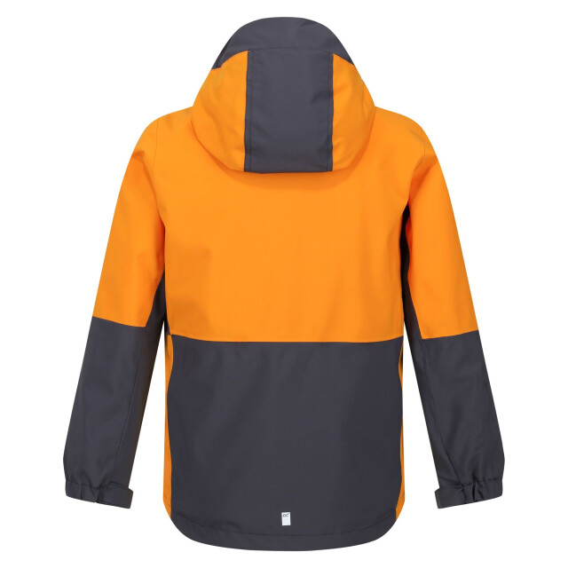 Regatta Hydrate viii 3 in 1 waterdichte jas voor kinderen/kinderen UTRG9316_sealgreyorangepepper large