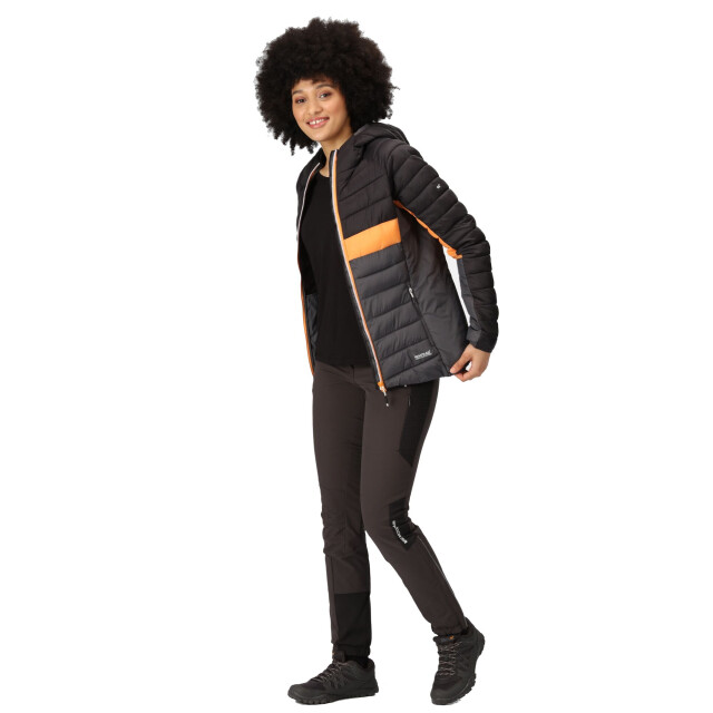 Regatta Dames harrock ii baffled hooded jacket UTRG9215_sealgreyblack large