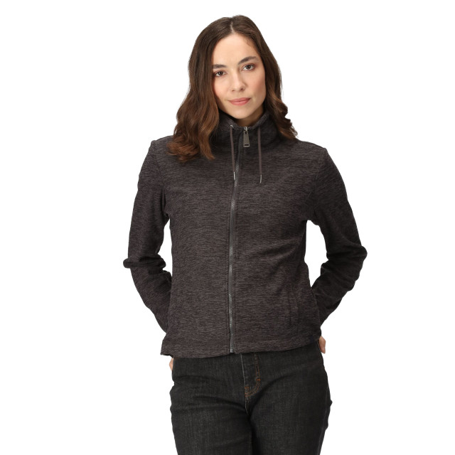 Regatta Dames kizmit marl half zip fleece top UTRG9189_darkgreymarl large