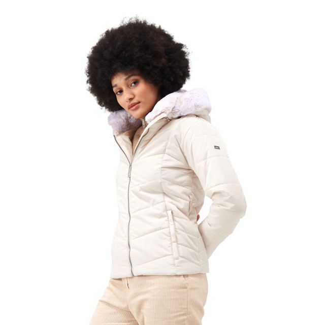 Regatta Dames wildrose gewatteerd hooded jacket UTRG9210_lightvanilla large