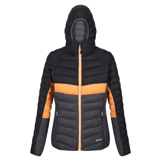 Regatta Dames harrock ii baffled hooded jacket UTRG9215_sealgreyblack large