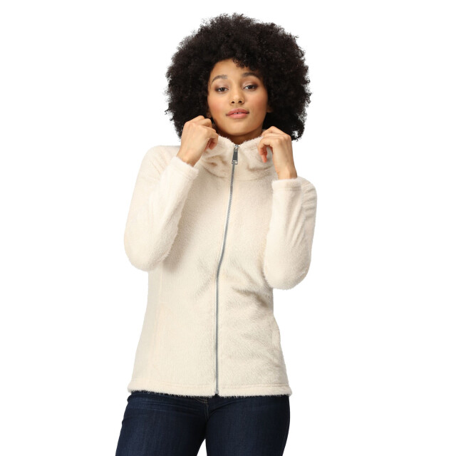 Regatta Dames heloise eyelash fleece full zip fleece jas UTRG9271_lightvanilla large