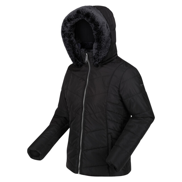 Regatta Dames wildrose gewatteerd hooded jacket UTRG9210_black large
