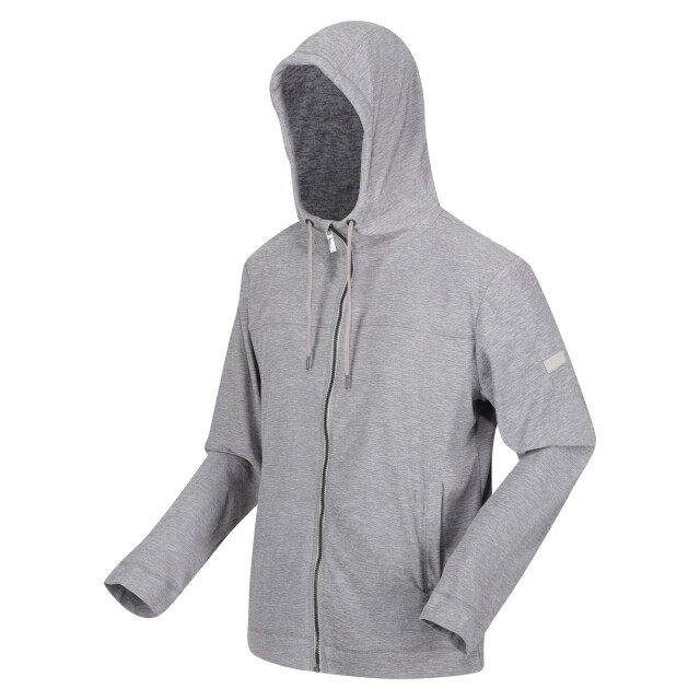 Regatta Heren shorebay marl full zip hoodie UTRG9042_silvergrey large