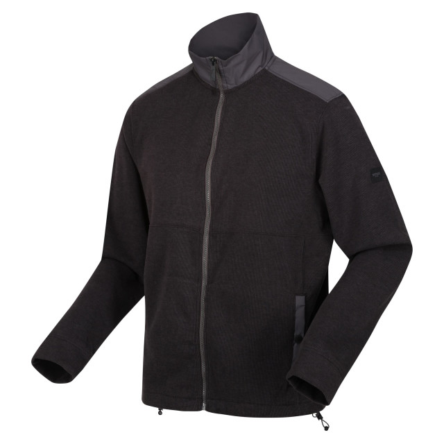 Regatta Heren leveson marl full zip fleecejack UTRG9150_darkgrey large