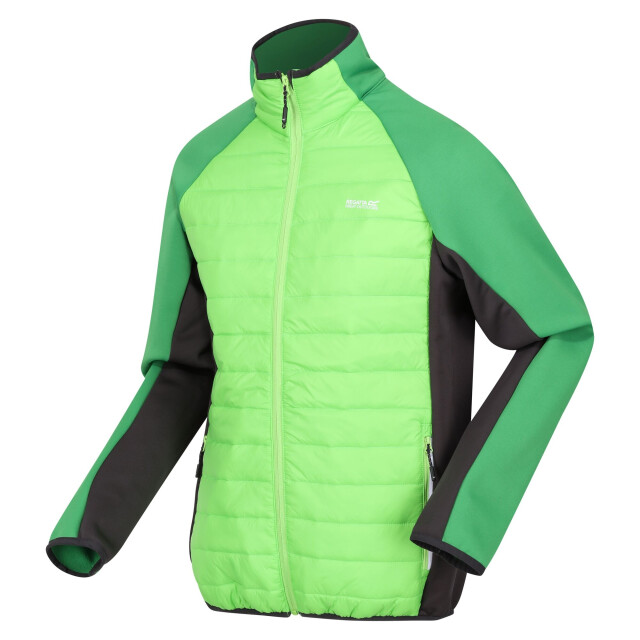 Regatta Heren clumber iv full zip hybride jas UTRG9074_jasminegreenfieldgreen large