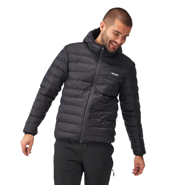 Regatta Heren marizion gewatteerde jas met capuchon UTRG9069_black large