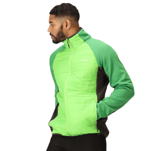 Regatta Heren clumber iv full zip hybride jas UTRG9074_jasminegreenfieldgreen large