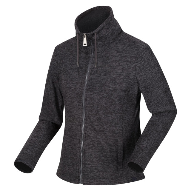 Regatta Dames kizmit marl half zip fleece top UTRG9189_darkgreymarl large