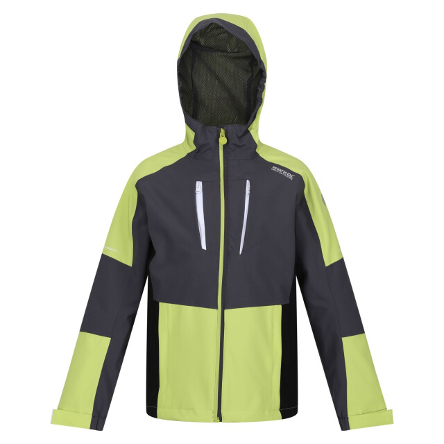 Regatta Kinder/kinder highton iv waterdichte jas UTRG9162_sealgreygreenalgae large
