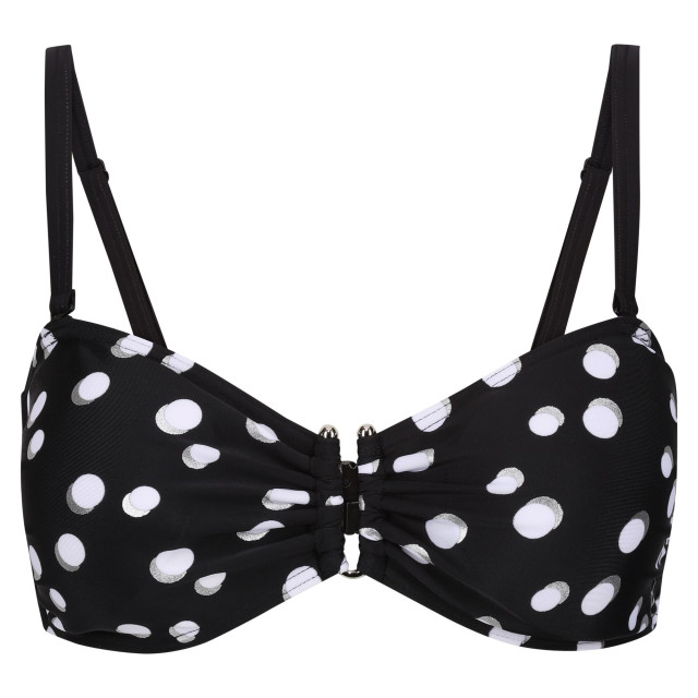 Regatta Dames aceana iii polka dot bikini top UTRG8986_blackwhite large